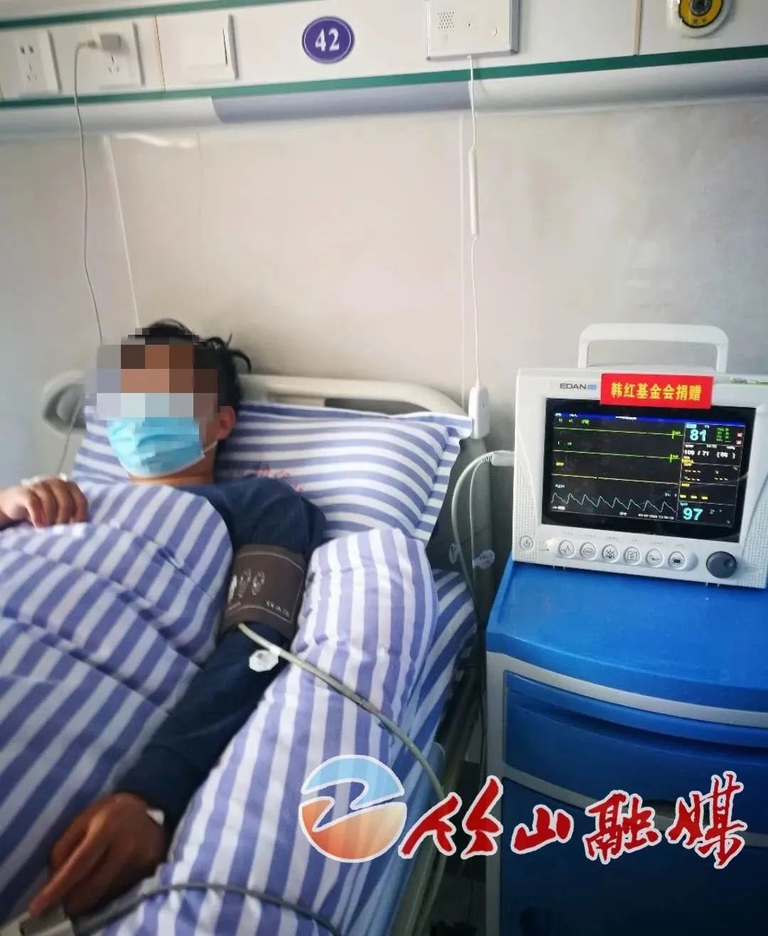 捐赠的心电监护仪在县妇幼保健院投入使用截止发稿,韩红爱心基金向